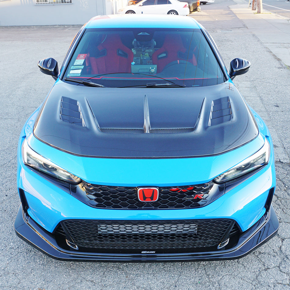 VR Style (Double Sided Carbon Fiber) Hood For 2023-2025 Honda Civic Type R (FL5)