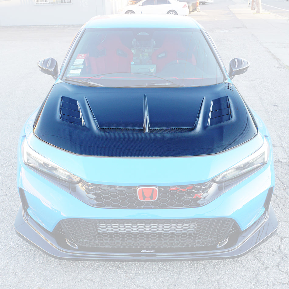 VR Style (Double Sided Carbon Fiber) Hood For 2023-2025 Honda Civic Type R (FL5)
