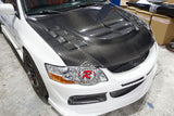 VT Style Hood (Carbon Fiber) For 2003-2007 Mitsubishi Evolution 8 9 - Bayson R Motorsports