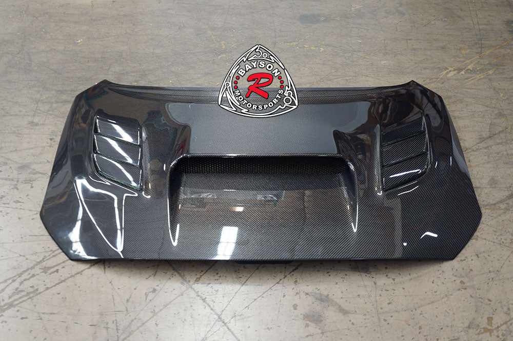VR Style Hood (Carbon Fiber) For 2015-2021 Subaru WRX / STi - Bayson R Motorsports