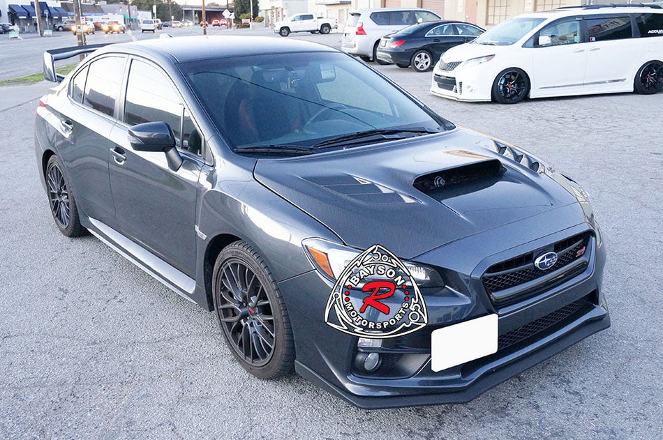 VR Style Hood (Carbon Fiber) For 2015-2021 Subaru WRX / STi - Bayson R Motorsports