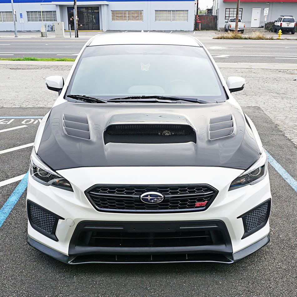 VR Style (Carbon Fiber) Hood For 2015-2021 Subaru WRX/WRX Sti