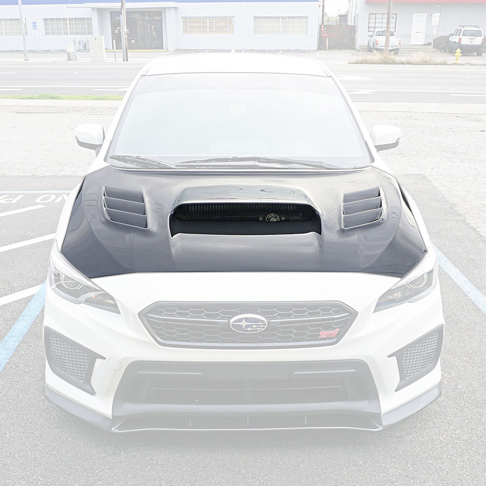 VR Style (Carbon Fiber) Hood For 2015-2021 Subaru WRX/WRX Sti