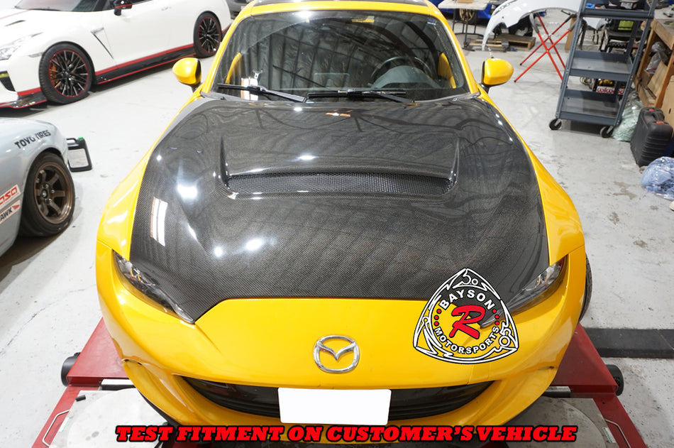 GV Style (Carbon Fiber) Hood For 2016-2025 Mazda Miata