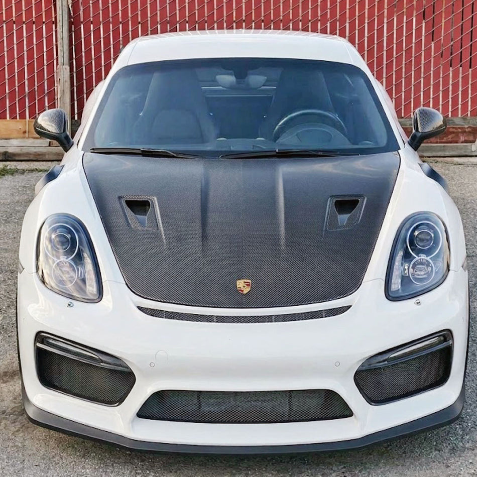 GT3 Style (Carbon Fiber) Hood For 2012-2025 Porsche (718/981/991.1/991.2)
