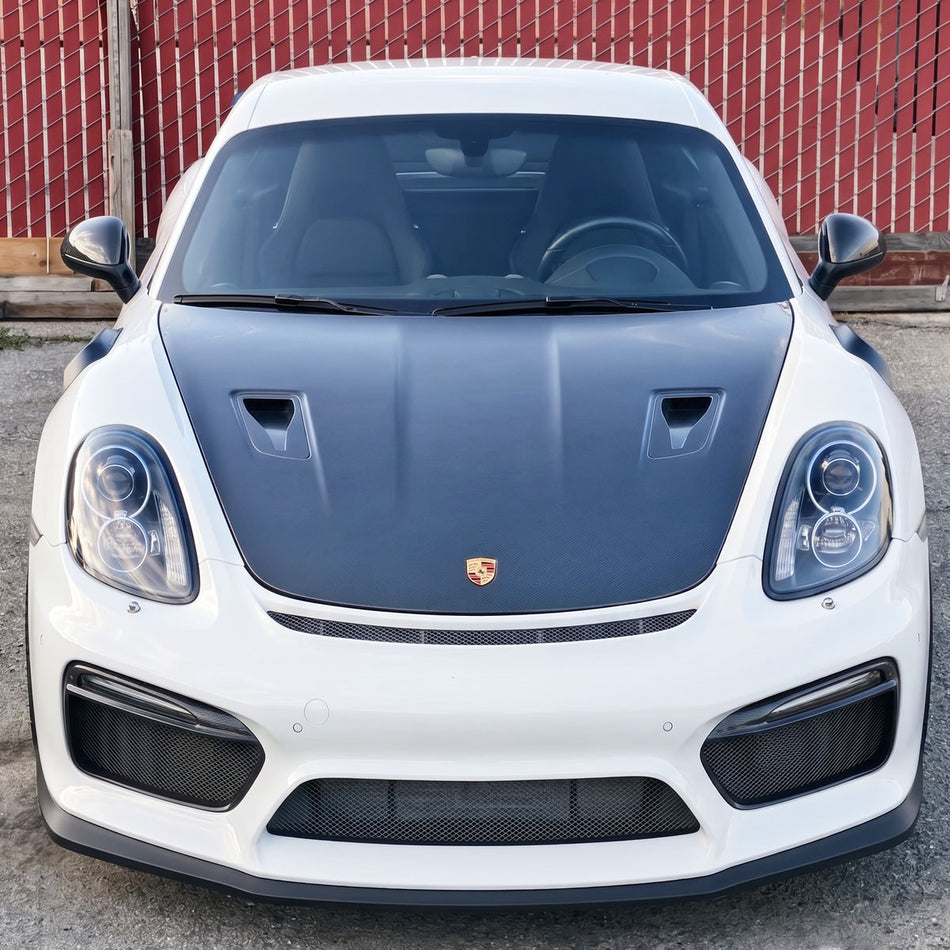GT3 Style (Carbon Fiber) Hood For 2012-2025 Porsche (718/981/991.1/991.2)