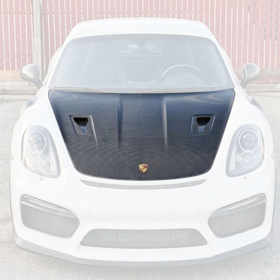 GT3 Style (Carbon Fiber) Hood For 2012-2025 Porsche (718/981/991.1/991.2)