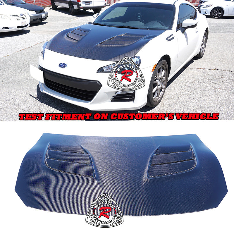 VR Style Hood (Carbon Fiber) For 2012-2021 Scion FR-S / Toyota 86 / Subaru BRZ - Bayson R Motorsports