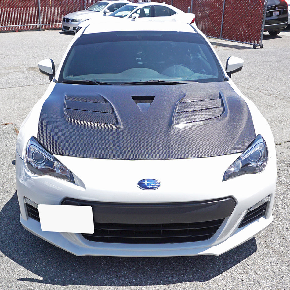 VR2 Style (Carbon Fiber) Hood For 2012-2021 Subaru BRZ