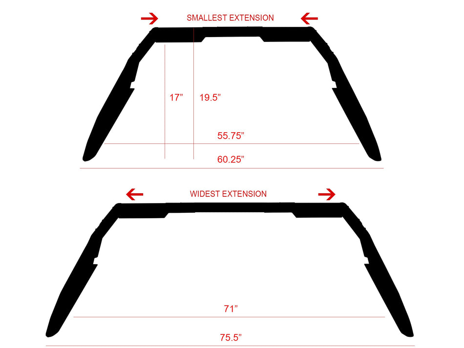 Armordillo CRS Chase Rack For Mid Size Trucks - Bayson R Motorsports