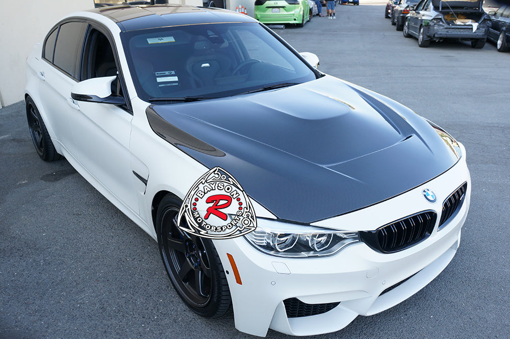 GTS Style Hood (Carbon Fiber) For 2015-2020 BMW M3 F80 / M4 F82 F83 - Bayson R Motorsports