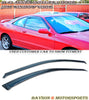 JDM Style Window Visors For 1994-2001 Acura Integra 2 Dr - Bayson R Motorsports