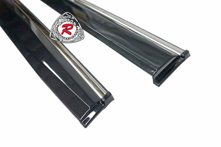 Window Visors w/ Stainless Steel Chrome Trims For Honda CR-V 2023-2024