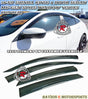 MU Style Window Visors For 2016-2021 Honda Civic 4Dr - Bayson R Motorsports