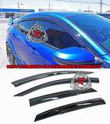 MU Style Window Visors For 2017-2021 Honda Civic 5Dr - Bayson R Motorsports