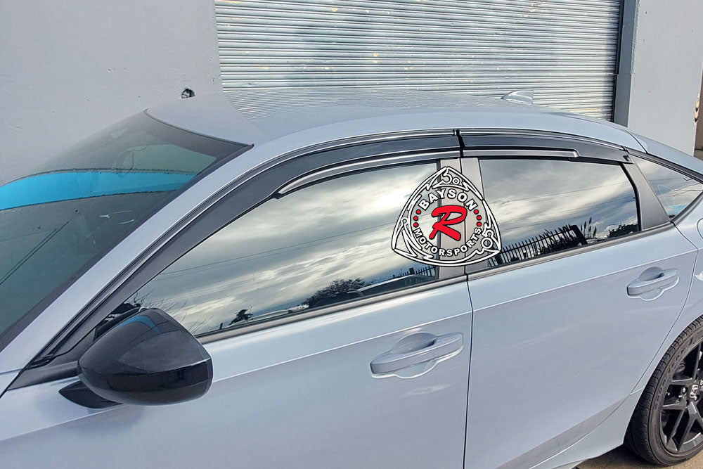 Honda Civic (2002-2025) Window Visors Black MU Style – Bayson R