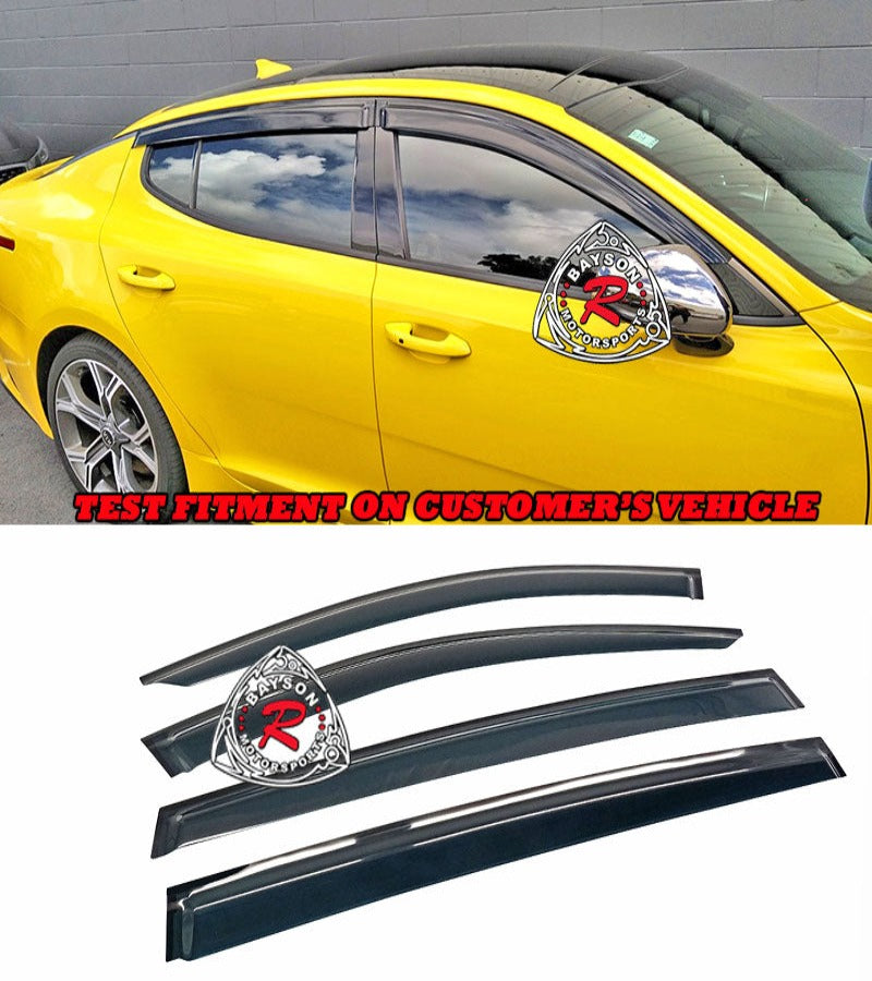 Window Visors For 2018-2021 KIA Stinger - Bayson R Motorsports