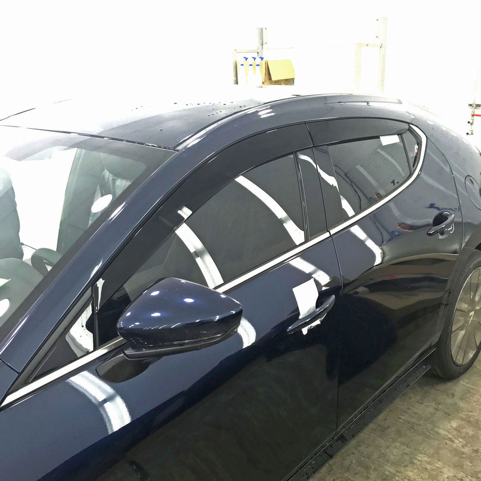 OE Style Window Visors For 2019-2025 Mazda-3 (5Dr Hatchback)