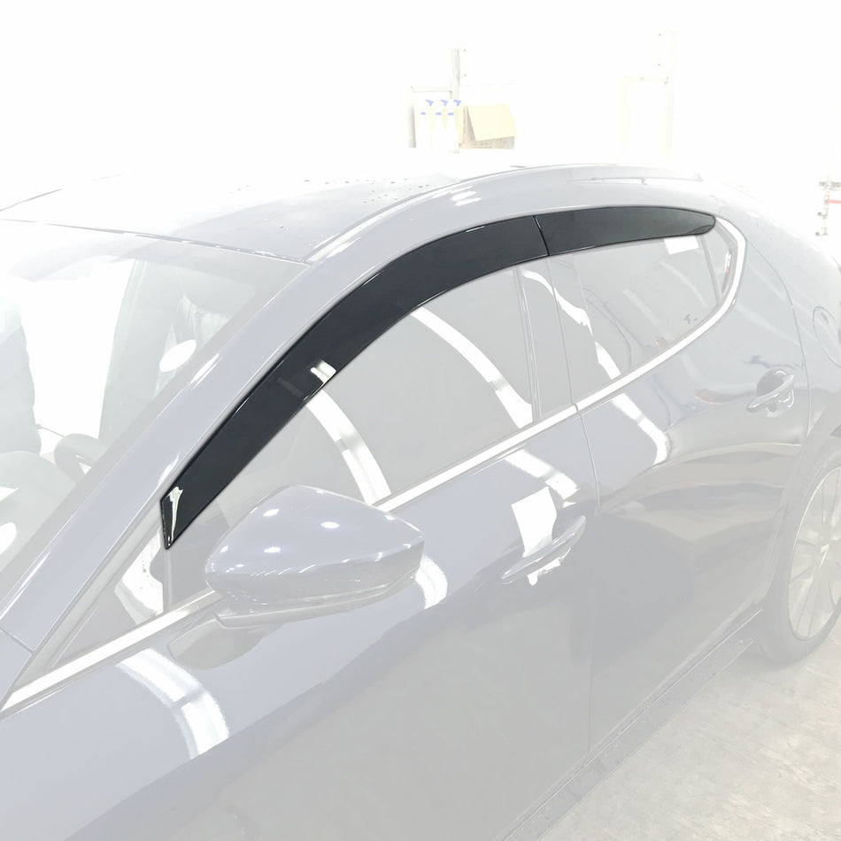 OE Style Window Visors For 2019-2025 Mazda-3 (5Dr Hatchback)