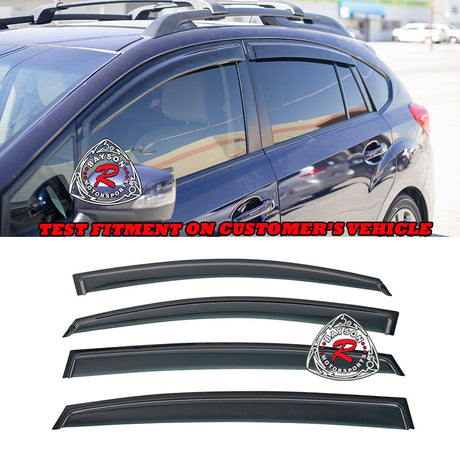 JDM Style Window Visors For 2012-2016 Subaru Impreza 5Dr / 2013-2017 Subaru XV Crosstrek - Bayson R Motorsports