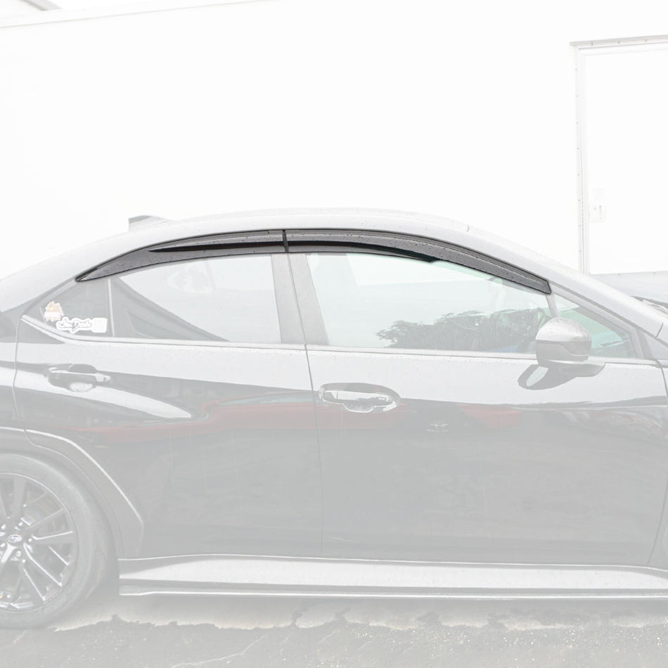 MU Style Window Visors For 2022-2026 Subaru WRX (4Dr Sedan)