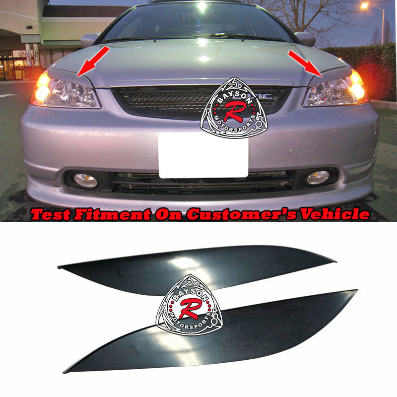 JDM Style Eyelids For 2001-2003 Honda Civic (2Dr Coupe/4Dr Sedan)