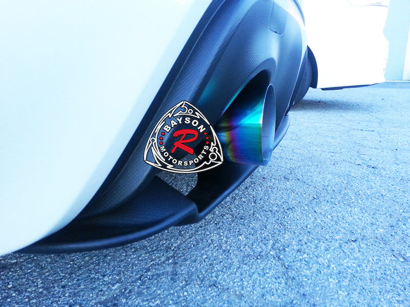 Rainbow Tip Catback Exhaust (Stainless Steel) For 2012-2016 Toyota FT86 / Scion FR-S / Subaru BRZ - Bayson R Motorsports