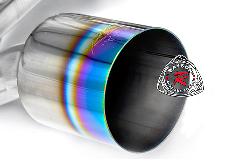Rainbow Tip Catback Exhaust (Stainless Steel) For 2012-2016 Toyota FT86 / Scion FR-S / Subaru BRZ - Bayson R Motorsports