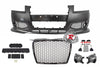 RS3 Style Front Bumper w/ Grille & Fog Lights For 2006-2008 Audi A3 S3 (8P) - Bayson R Motorsports