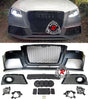 RS3 Style Front Bumper w/ Matte Black Grille & Fog Lights For 2009-2013 Audi A3 S3 (8P) - Bayson R Motorsports