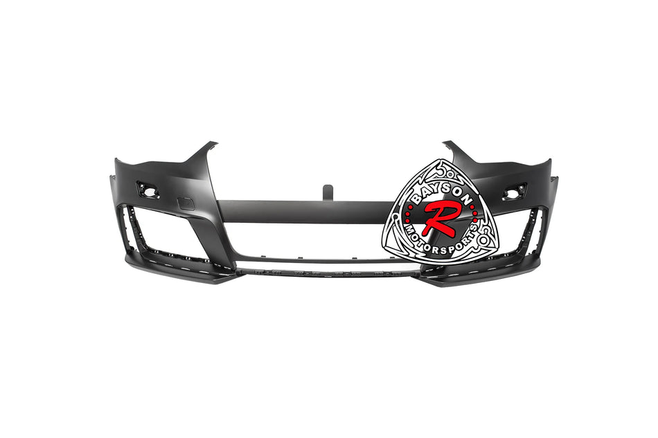 RS3 Style Front Bumper With Gloss Black Grille For 2014-2016 Audi A3/S3 (8V)