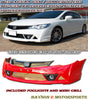 MU RR Style Front Bumper & Fog & Grill  For 2006-2011 Honda Civic (JDM Spec) / Acura CSX 4 Dr - Bayson R Motorsports