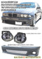 M5 Style Front Bumper w/ Fog Lights For 1997-2003 BMW 5 Series E39 4 Dr - Bayson R Motorsports