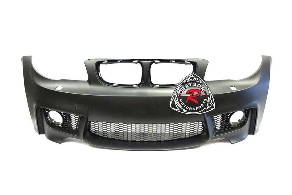 1M Style Front Bumper w/ Fog Lights For 2008-2013 BMW 1 Series E82 / E88 - Bayson R Motorsports