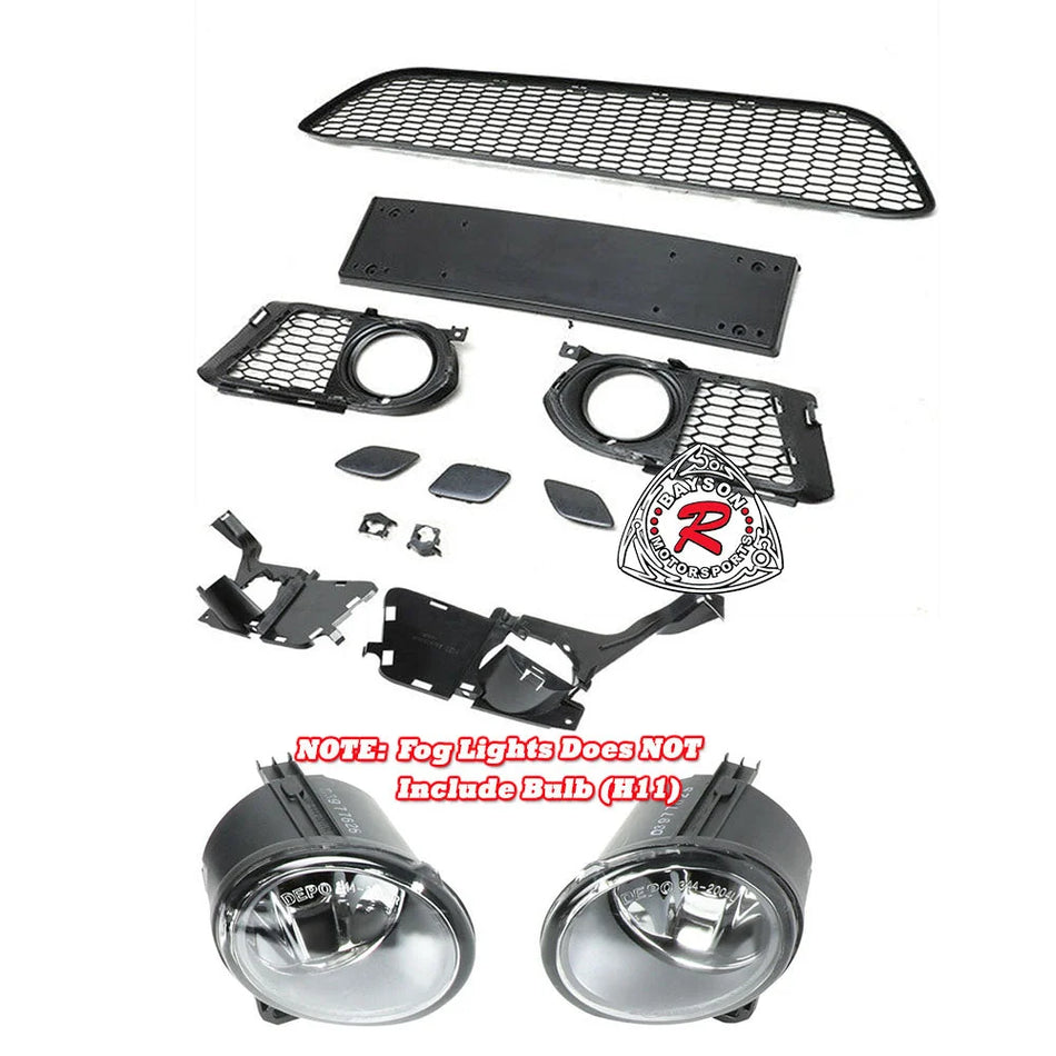 M-Tech Style Front Bumper With Fog Lights For 2007-2010 BMW 3-Series (2Dr, E92/E93)