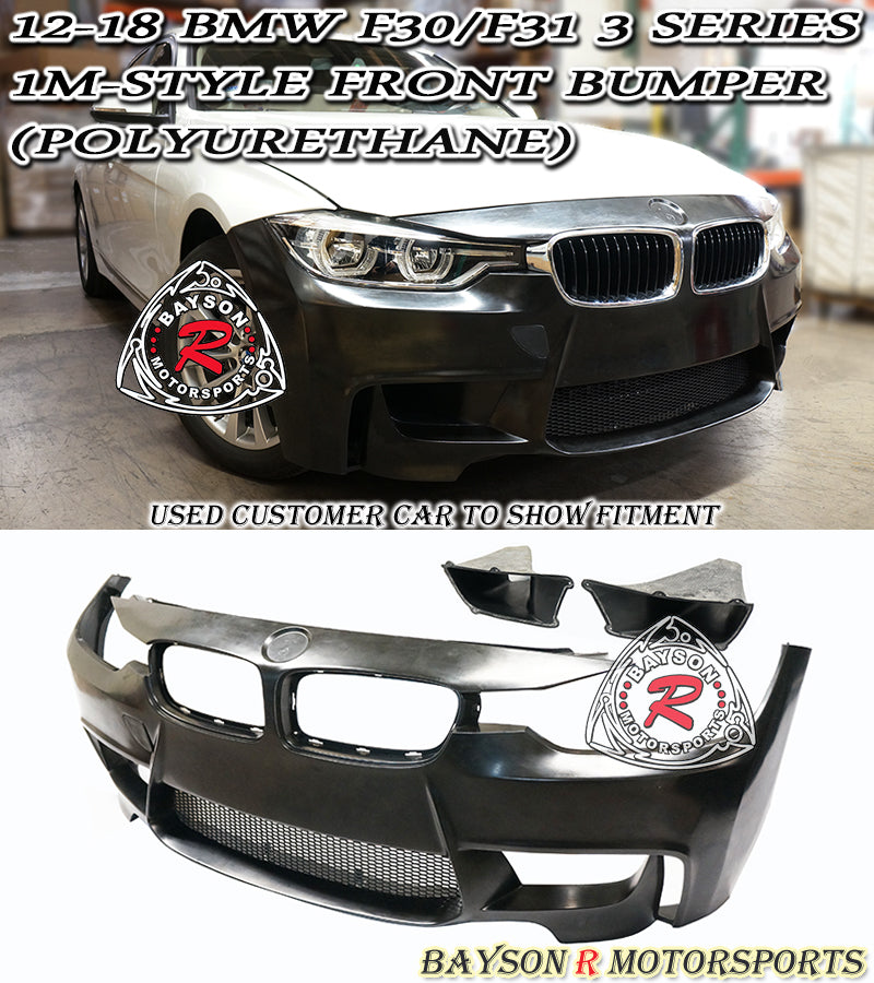 1M Style Front Bumper w/ Air Ducts For 2012-2018 BMW 3-Series F30/F31 - Bayson R Motorsports