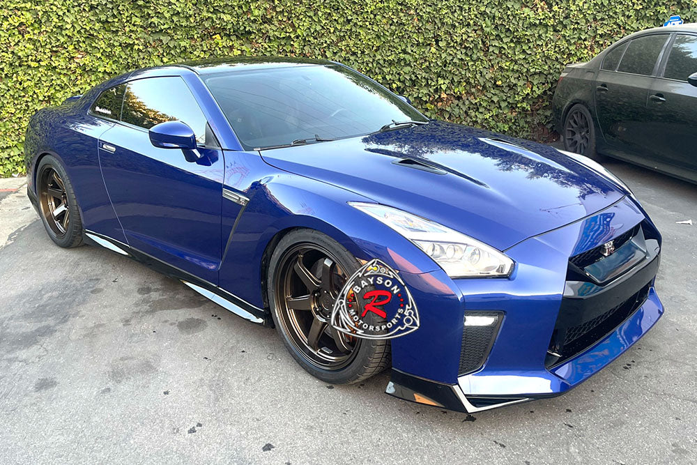OE Style Front Bumper w/ DRL and Chrome Grille For 2009-2020 Nissan GTR R35 - Bayson R Motorsports