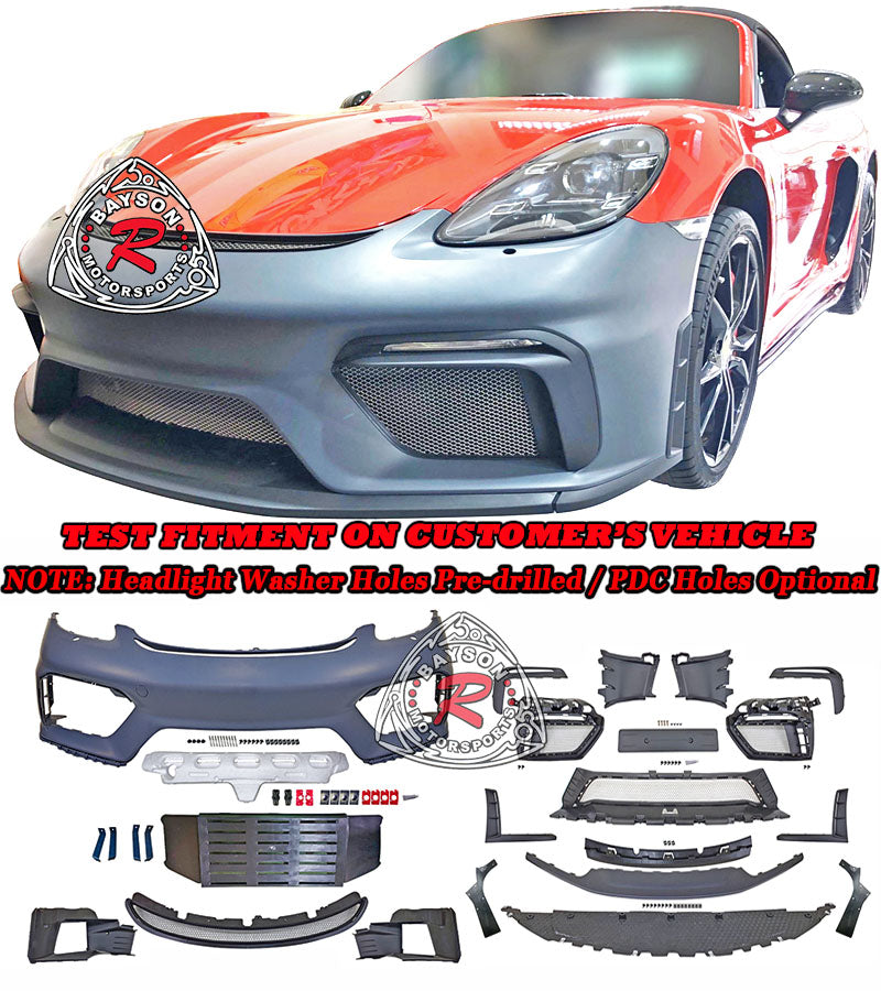 Porsche Boxster/Cayman S/Cayman GTS 718 Front Bumper (2017-2025