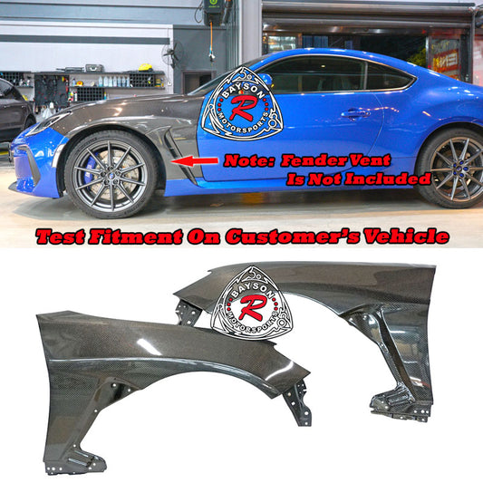 OE Style Fender Replacement (Carbon Fiber) For 2022-2024 Toyota GR86 / Subaru BRZ - Bayson R Motorsports