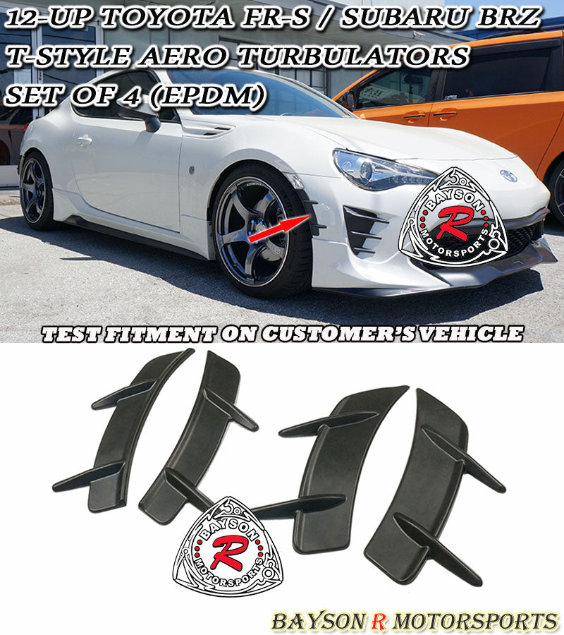 T Style Aero Turbulators For 2012-2021 Subaru BRZ