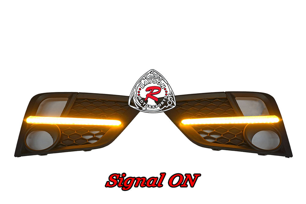 Fog Light Covers w/ LED DRL and Signal Light For 2018-2020 Honda Odyssey - Bayson R Motorsports