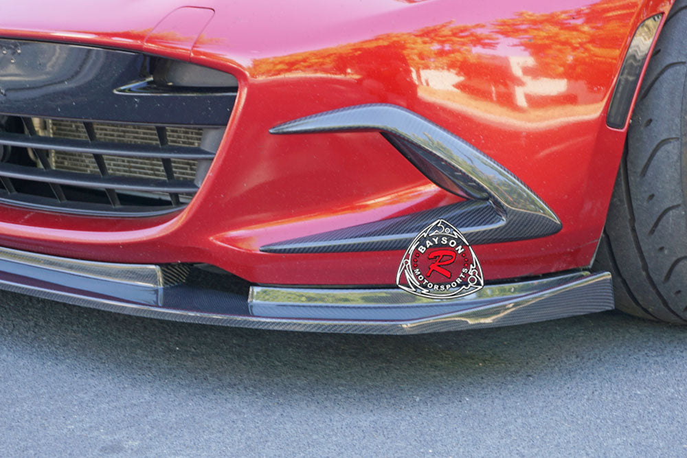 Front Bumper Foglight Trim (Carbon Fiber) For 2016-2024 Mazda Miata - Bayson R Motorsports