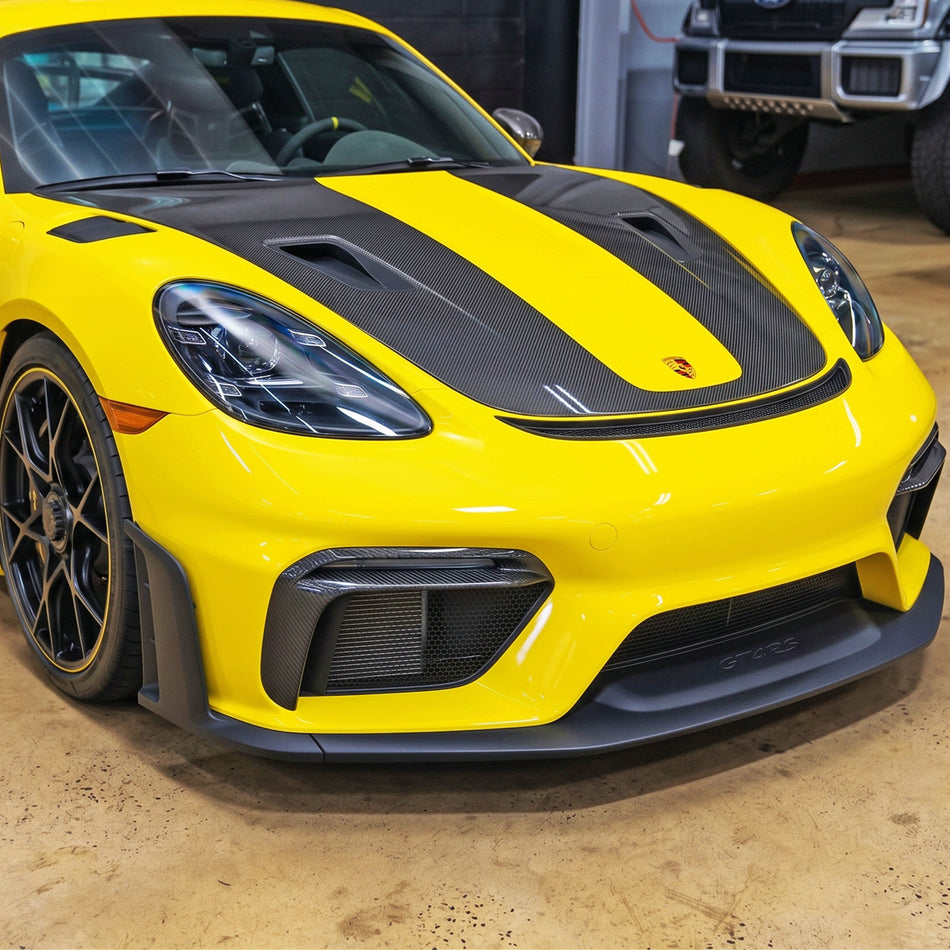 OE Style DRL Surround Trims (Dry Carbon Fiber) For 2020-2025 Porsche Cayman GT4 RS, Spyder RS (718)