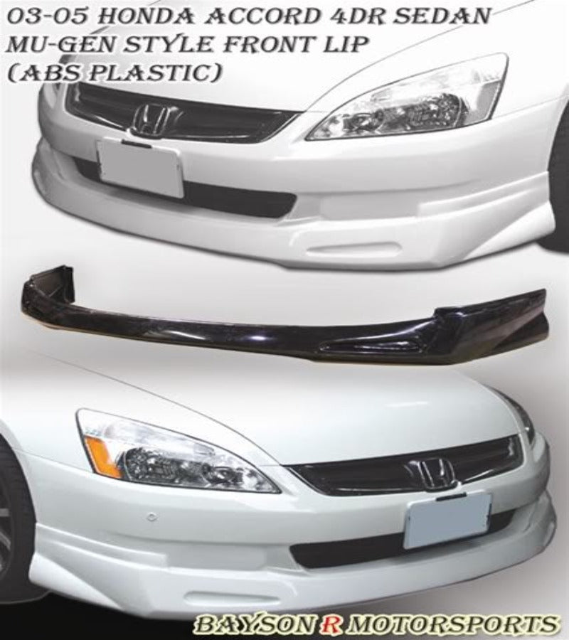 MU Style Front Lip For 2003-2005 Honda Accord 4 Dr - Bayson R Motorsports