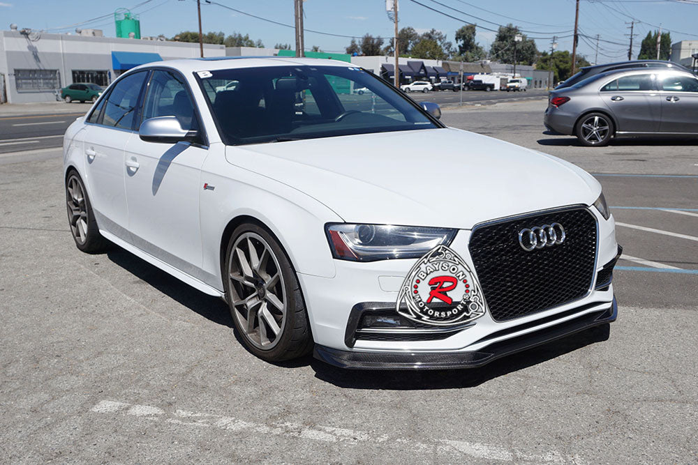 S Style Front Lip (Carbon Fiber) For 2013-2016 Audi A4 S-Line& S4 (B8.5) - Bayson R Motorsports