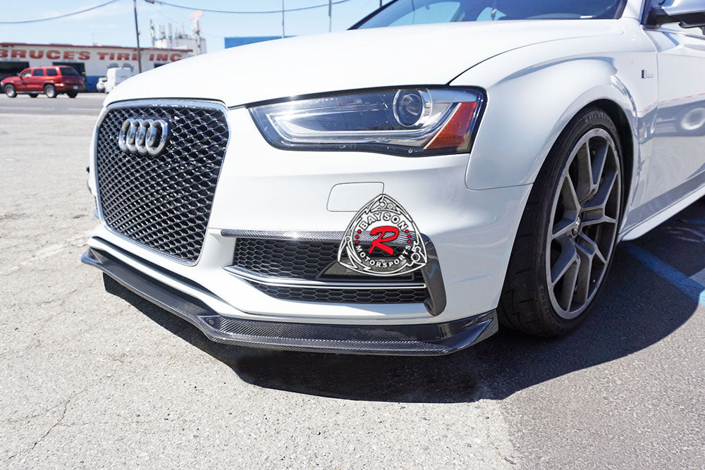 S Style Front Lip (Carbon Fiber) For 2013-2016 Audi A4 S-Line& S4 (B8.5) - Bayson R Motorsports