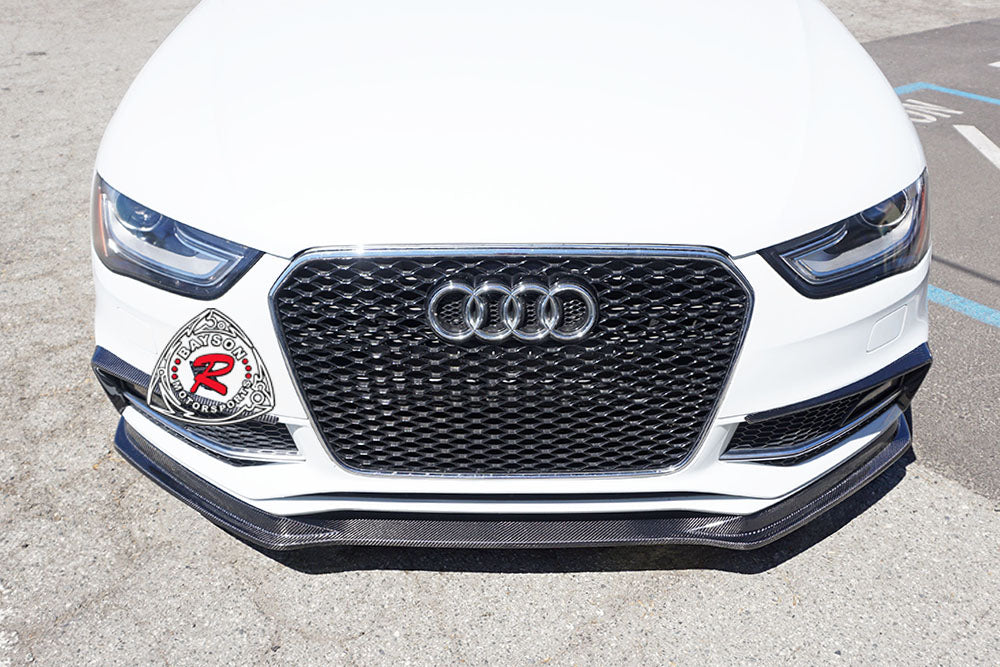 S Style Front Lip (Carbon Fiber) For 2013-2016 Audi A4 S-Line& S4 (B8.5) - Bayson R Motorsports