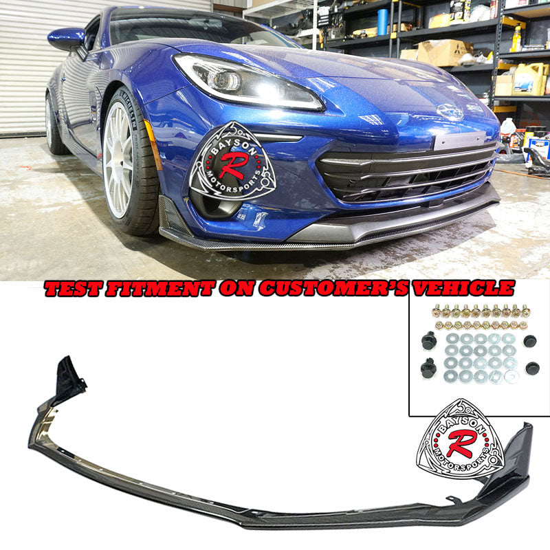 STi Style Front Lip (Carbon Fiber) For 2022 Subaru BRZ - Bayson R Motorsports