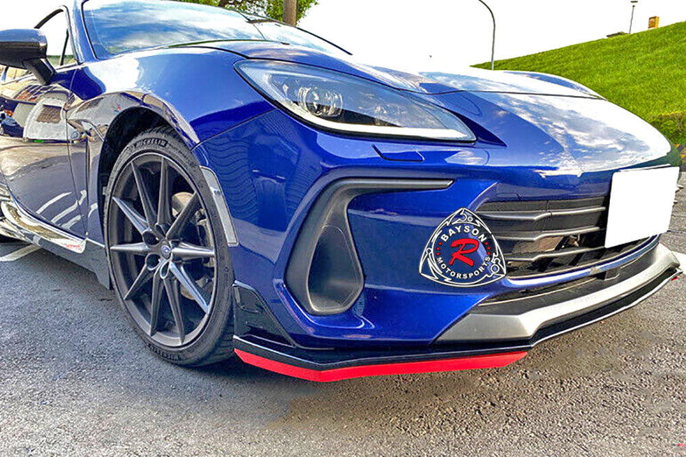 Front Lip Protector (RED) For 2022 Subaru BRZ STI Front Lip ONLY - Bayson R Motorsports