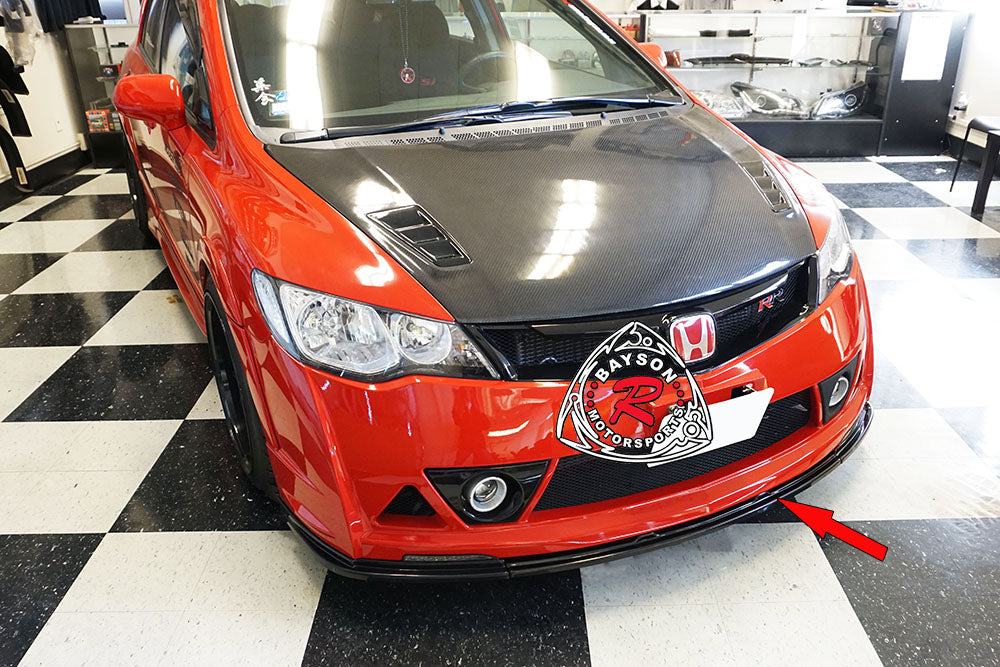 MURR Style Add-On Front Lip For 2006-2011 Honda Civic 4Dr (JDM) - Bayson R Motorsports